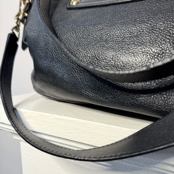 Michael Kors Navy Leather Shoulder Bag MK Est. 1981 Flap Hobo - Picture 11 of 11